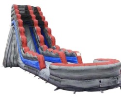 19FT Silver Surfer Water Slide with Pool